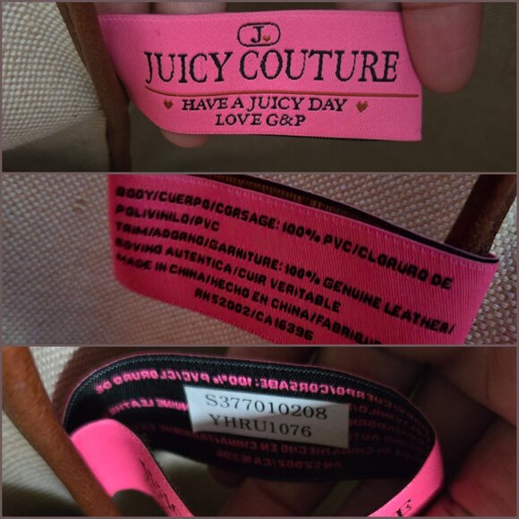 Juicy Couture Scottie Dog Print Large Tote & Matching Pouch - Picture 14 of 15